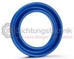 Nutring  3,0 x 9,0 x 4,5 mm PU blau symmetrisch